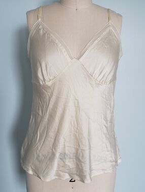 Silk Ivory Camisole, M